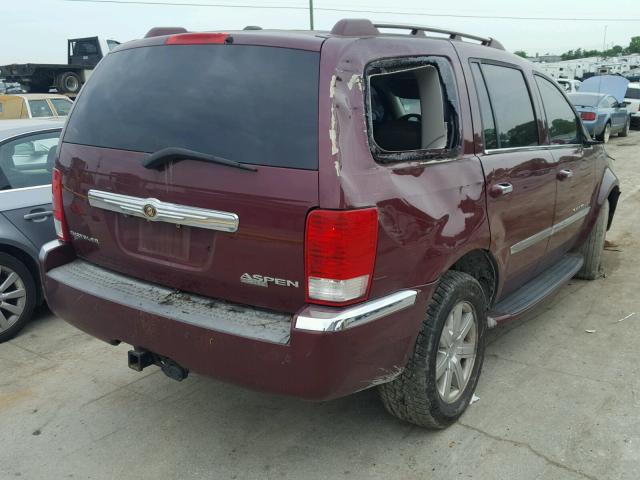 1A8HW58T99F710983 - 2009 CHRYSLER ASPEN LIMI MAROON photo 4