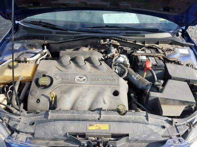 1YVHP84D855M53233 - 2005 MAZDA 6 S BLUE photo 7