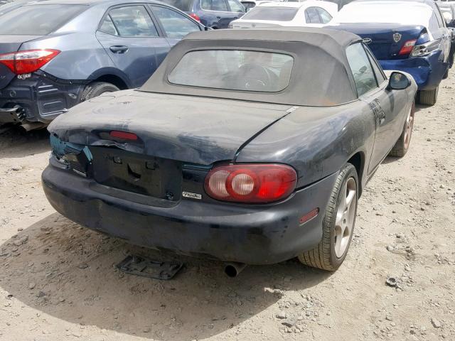 JM1NB353910214183 - 2001 MAZDA MX-5 MIATA BLACK photo 4