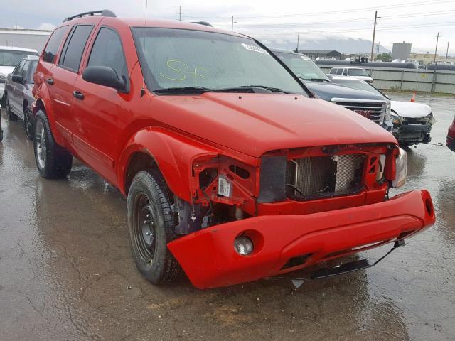 1D4HB48N35F567220 - 2005 DODGE DURANGO SL RED photo 1