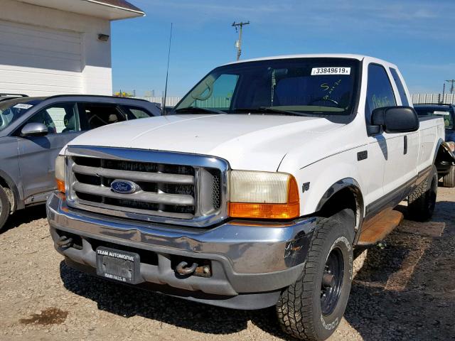 1FTNX21L51EB41382 - 2001 FORD F250 SUPER WHITE photo 2