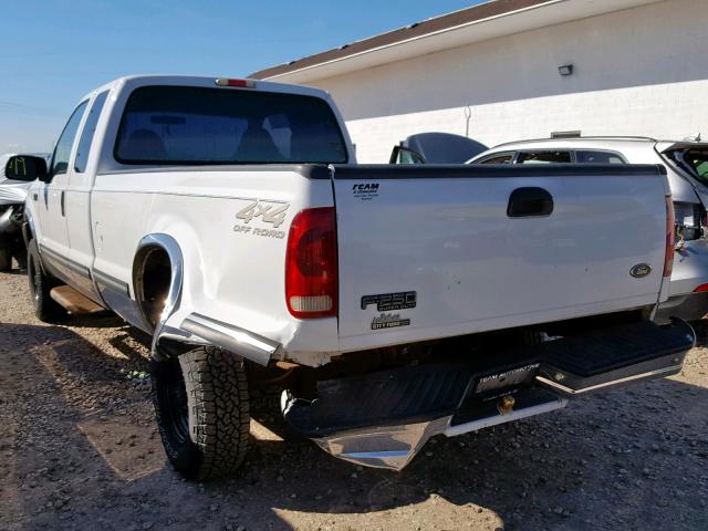 1FTNX21L51EB41382 - 2001 FORD F250 SUPER WHITE photo 3