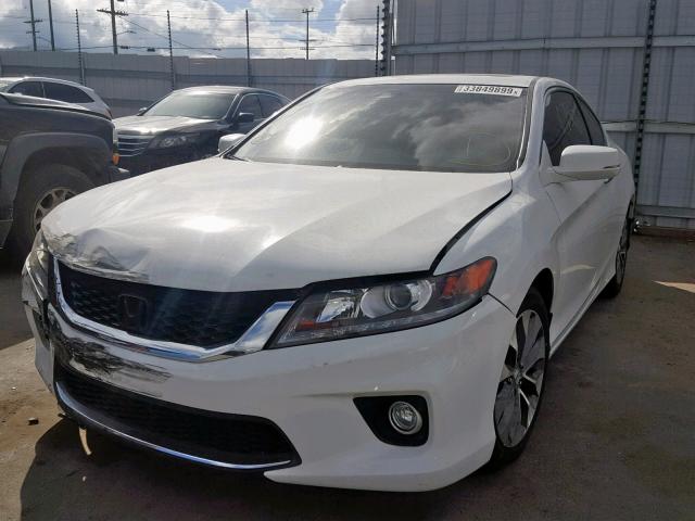 1HGCT2B87DA000601 - 2013 HONDA ACCORD EXL WHITE photo 2