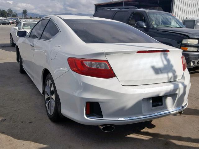 1HGCT2B87DA000601 - 2013 HONDA ACCORD EXL WHITE photo 3