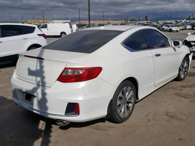 1HGCT2B87DA000601 - 2013 HONDA ACCORD EXL WHITE photo 4