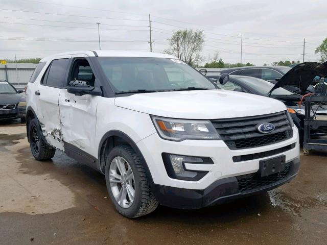 1FM5K8AR6GGC50643 - 2016 FORD EXPLORER P WHITE photo 1