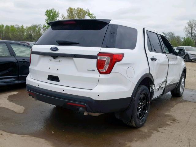 1FM5K8AR6GGC50643 - 2016 FORD EXPLORER P WHITE photo 4