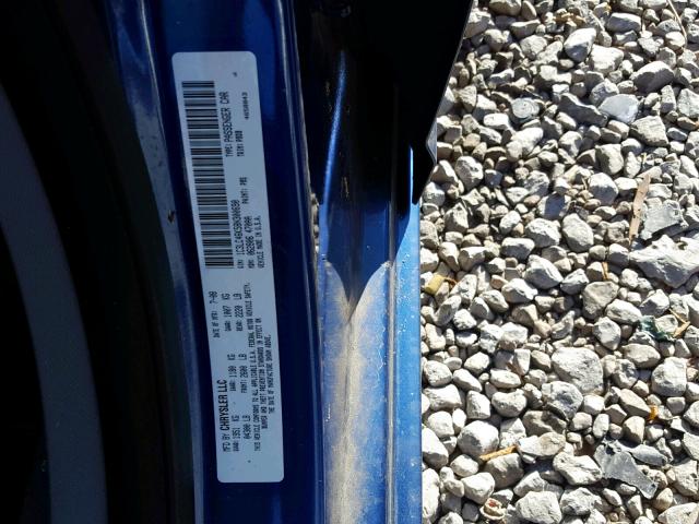 1C3LC46K58N300690 - 2008 CHRYSLER SEBRING LX BLUE photo 10