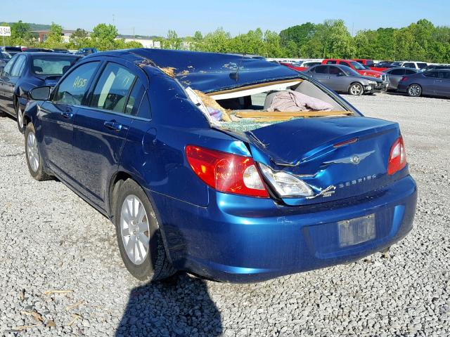 1C3LC46K58N300690 - 2008 CHRYSLER SEBRING LX BLUE photo 3