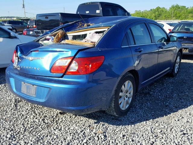 1C3LC46K58N300690 - 2008 CHRYSLER SEBRING LX BLUE photo 4