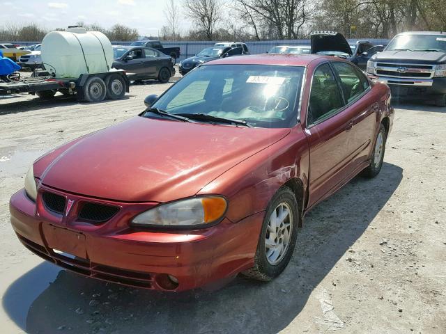 1G2NE52F03C188385 - 2003 PONTIAC GRAND AM S RED photo 2