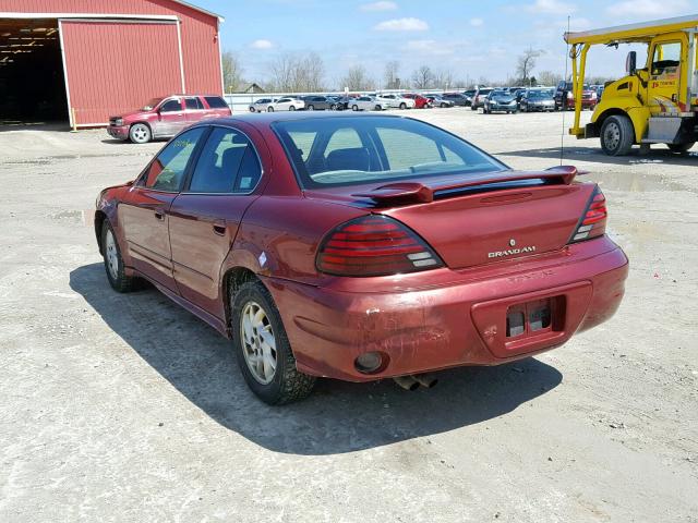 1G2NE52F03C188385 - 2003 PONTIAC GRAND AM S RED photo 3
