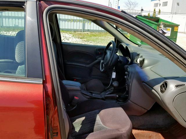 1G2NE52F03C188385 - 2003 PONTIAC GRAND AM S RED photo 5