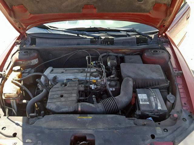 1G2NE52F03C188385 - 2003 PONTIAC GRAND AM S RED photo 7