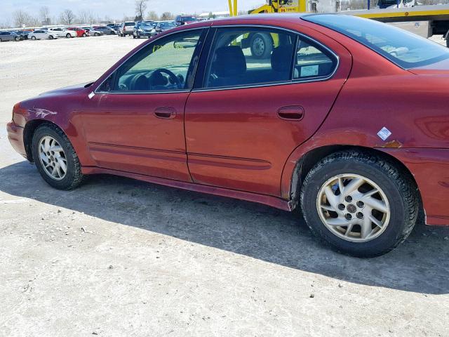 1G2NE52F03C188385 - 2003 PONTIAC GRAND AM S RED photo 9