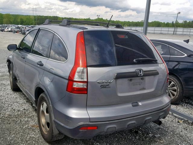 JHLRE38387C032621 - 2007 HONDA CR-V LX SILVER photo 3