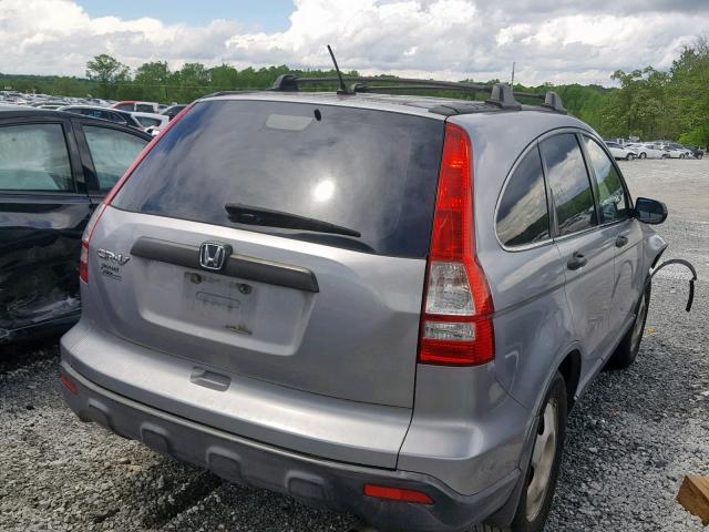 JHLRE38387C032621 - 2007 HONDA CR-V LX SILVER photo 4