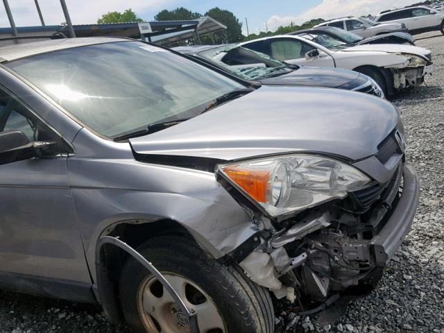 JHLRE38387C032621 - 2007 HONDA CR-V LX SILVER photo 9