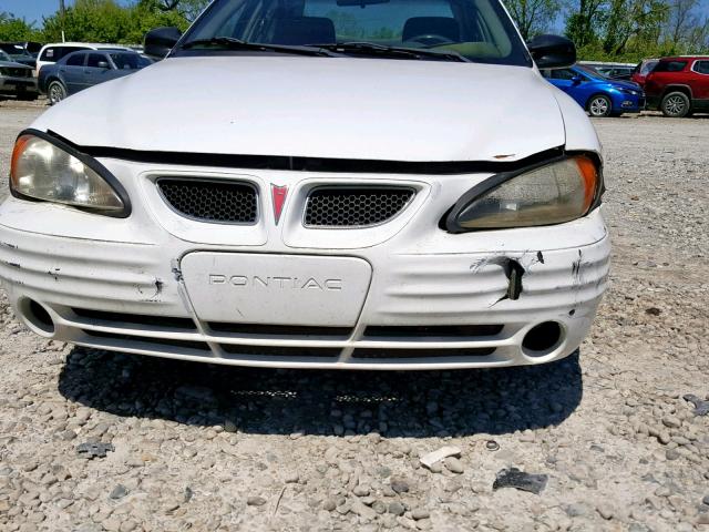 1G2NF52EX2M594090 - 2002 PONTIAC GRAND AM S WHITE photo 9