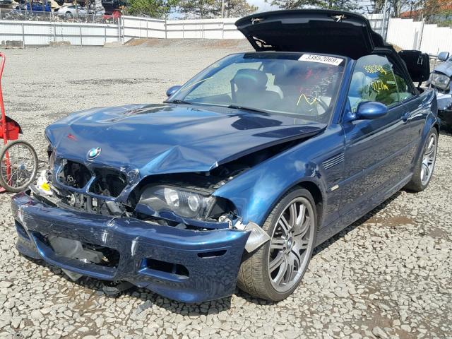 WBSBR93495PK10167 - 2005 BMW M3 BLUE photo 2