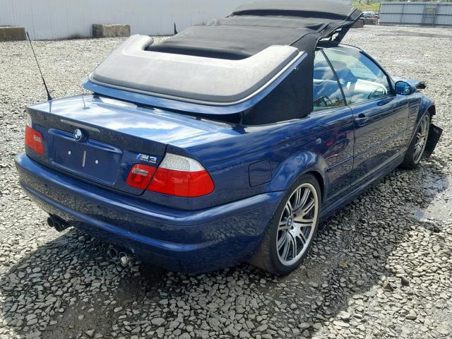 WBSBR93495PK10167 - 2005 BMW M3 BLUE photo 4