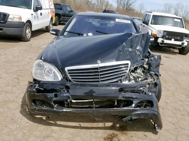 WDBNG83J33A354662 - 2003 MERCEDES-BENZ S 430 4MAT BLACK photo 7