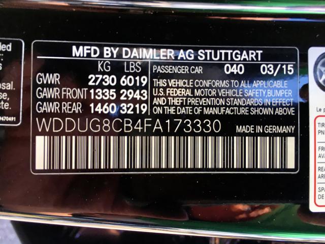 WDDUG8CB4FA173330 - 2015 MERCEDES-BENZ S 550 BLACK photo 8