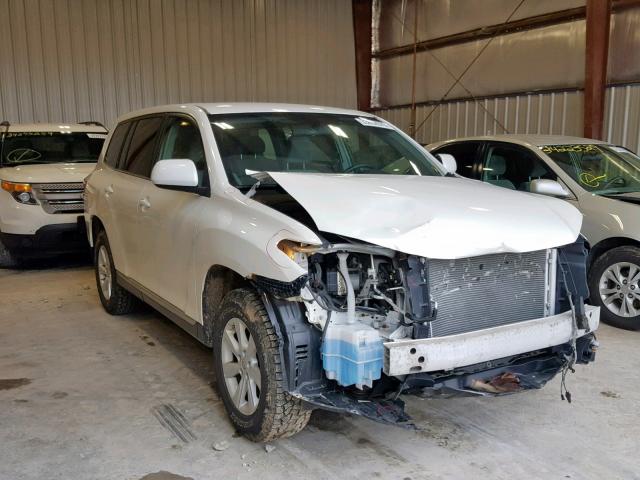 5TDBK3EH3DS244540 - 2013 TOYOTA HIGHLANDER WHITE photo 1