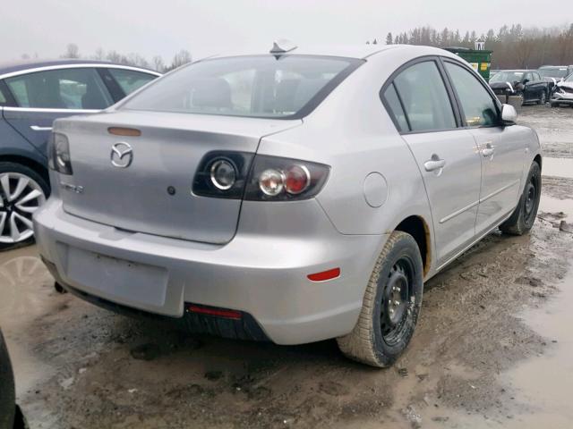 JM1BK32F371749014 - 2007 MAZDA 3 I SILVER photo 4