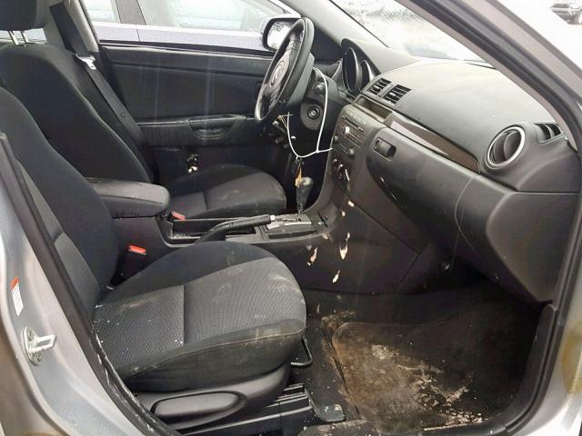 JM1BK32F371749014 - 2007 MAZDA 3 I SILVER photo 5