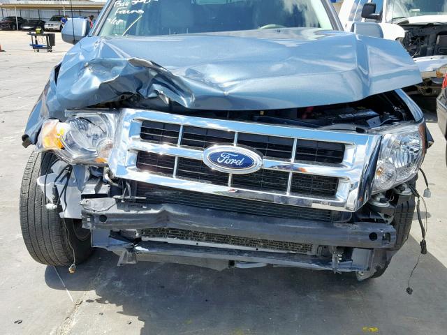 1FMCU4K33CKA43686 - 2012 FORD ESCAPE HYB BLUE photo 10