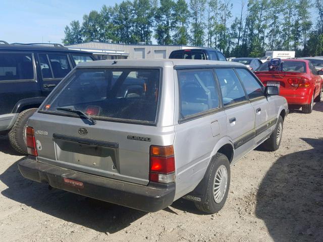 JF2AN52B6ND411566 - 1992 SUBARU LOYALE GRAY photo 4