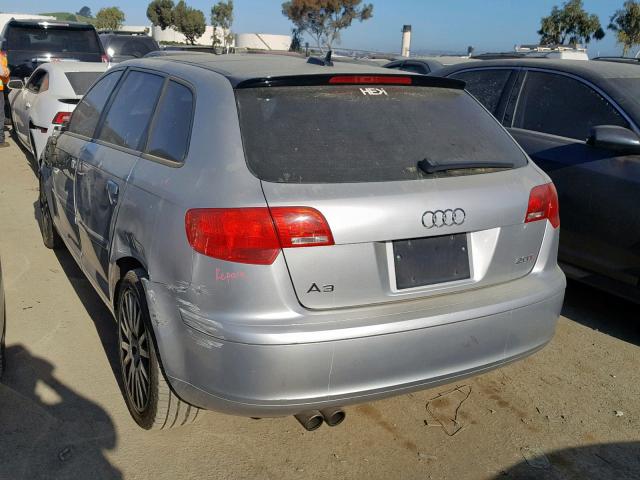 WAUMF78P06A002308 - 2006 AUDI A3 2.0 SPO SILVER photo 3