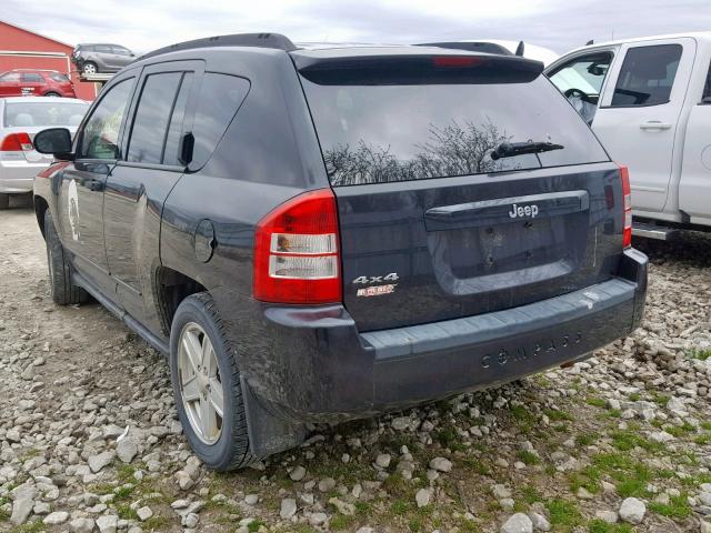 1J8FF47W68D543358 - 2008 JEEP COMPASS SP Қара фото 3