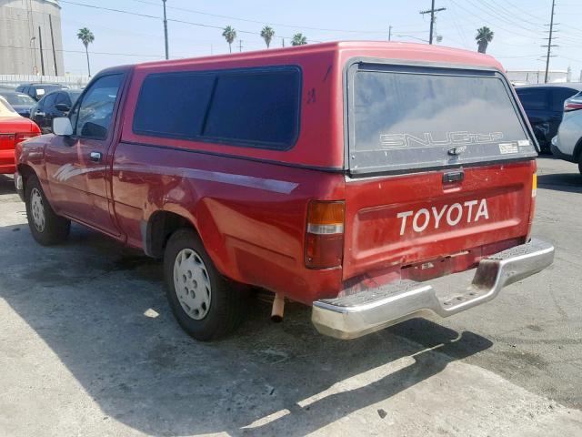 JT4RN81PXP5168566 - 1993 TOYOTA PICKUP 1/2 RED photo 3