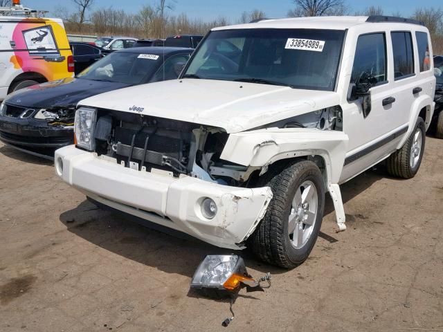 1J8HG48N96C244994 - 2006 JEEP COMMANDER WHITE photo 2