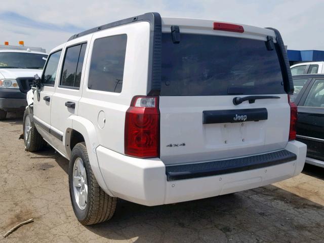 1J8HG48N96C244994 - 2006 JEEP COMMANDER WHITE photo 3