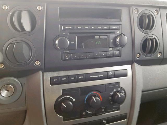 1J8HG48N96C244994 - 2006 JEEP COMMANDER WHITE photo 9