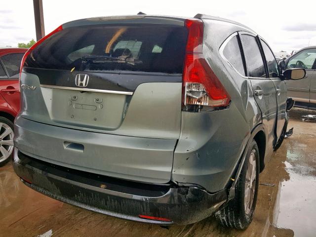 5J6RM3H77CL003313 - 2012 HONDA CR-V EXL GREEN photo 4