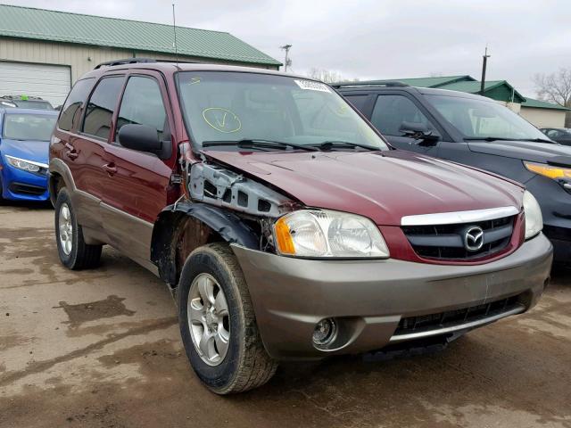 4F2CZ94154KM17974 - 2004 MAZDA TRIBUTE LX BURGUNDY photo 1