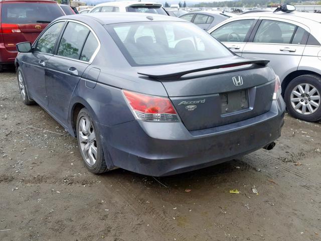 JHMCP26888C010057 - 2008 HONDA ACCORD EXL GRAY photo 3