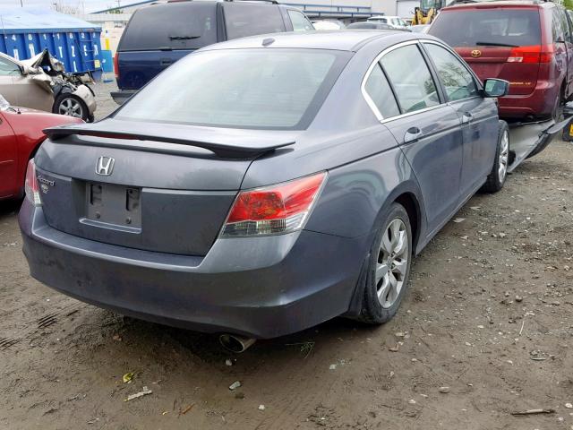 JHMCP26888C010057 - 2008 HONDA ACCORD EXL GRAY photo 4