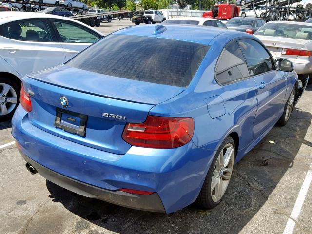 WBA2H9C36HV987002 - 2017 BMW 230XI BLUE photo 4