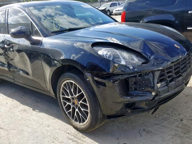 WP1AB2A5XFLB54368 - 2015 PORSCHE MACAN S BLACK photo 9