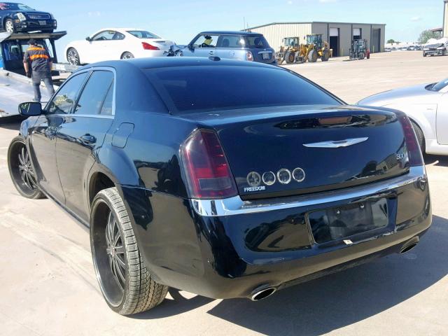 2C3CCAAG2DH589547 - 2013 CHRYSLER 300 BLACK photo 3