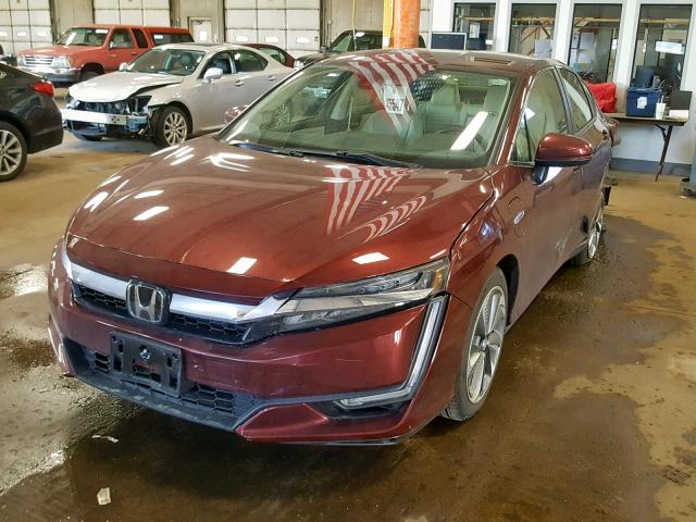 JHMZC5F1XJC012506 - 2018 HONDA CLARITY RED photo 2