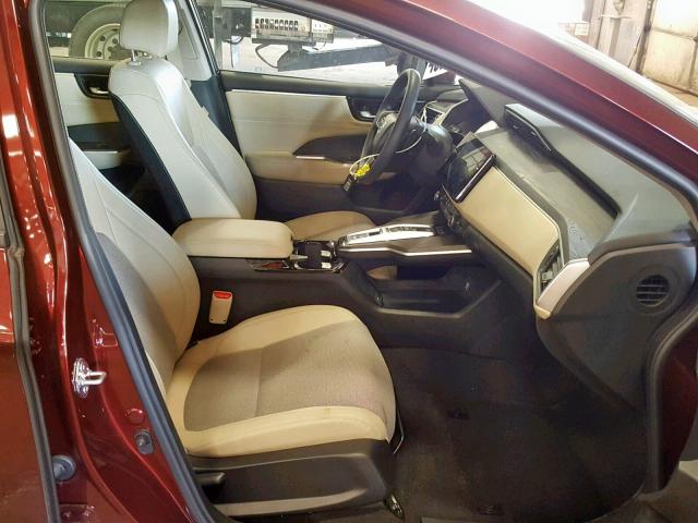 JHMZC5F1XJC012506 - 2018 HONDA CLARITY RED photo 5