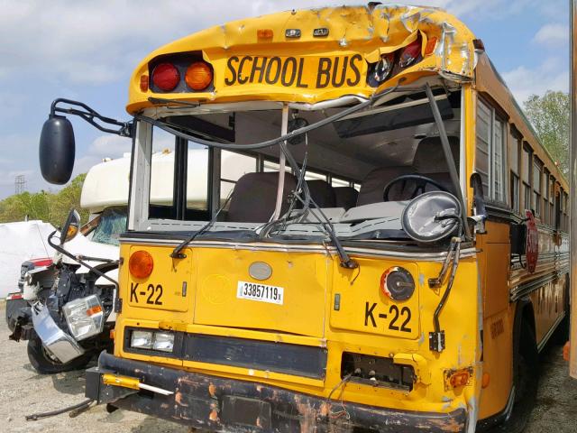 1BABHB0A63F207722 - 2003 BLUE BIRD SCHOOL BUS YELLOW photo 2