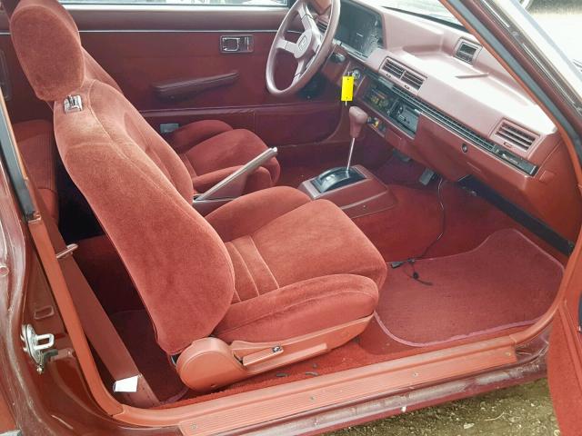 JHMAD7334FC080724 - 1985 HONDA ACCORD 180 BURGUNDY photo 5