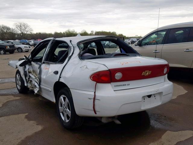 1G1JF52F847371320 - 2004 CHEVROLET CAVALIER L WHITE photo 3